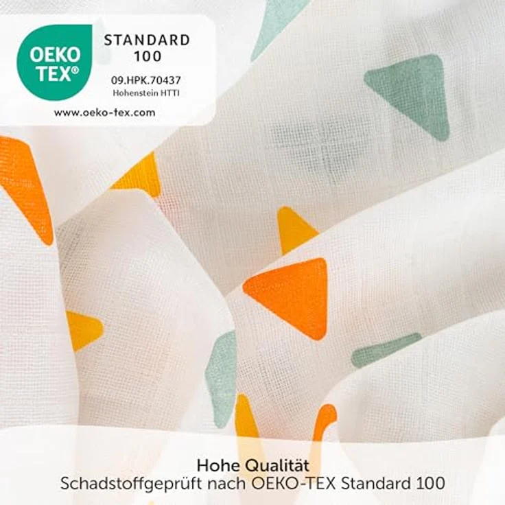 LaLoona Mullwindeln 3er Pack 70x70 cm - Oeko-TEX® Standard 100 geprüfte Baby Stoffwindeln, sehr weich, 100% Baumwolle in Gelb – Bild 4