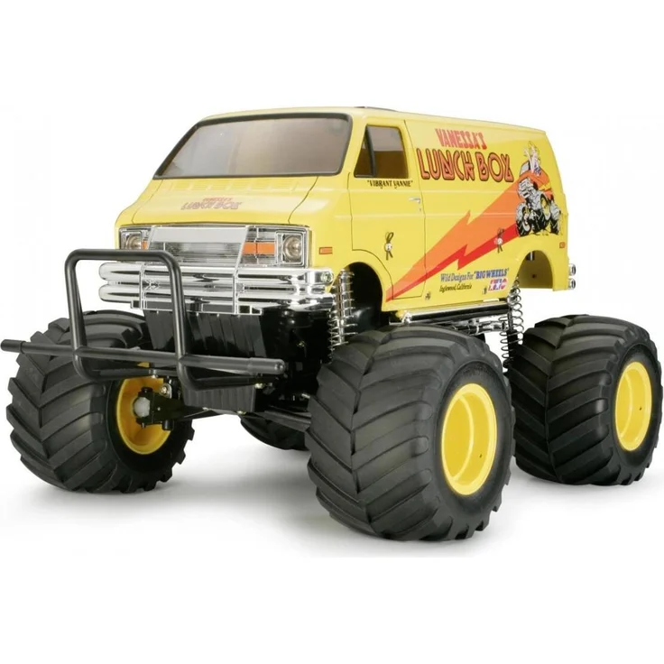 TAMIYA 1:12 RC Lunch Box Wiederauflage, Wheelie-Monster Cooler, US-Vanoptik, Vintage Modell, blau