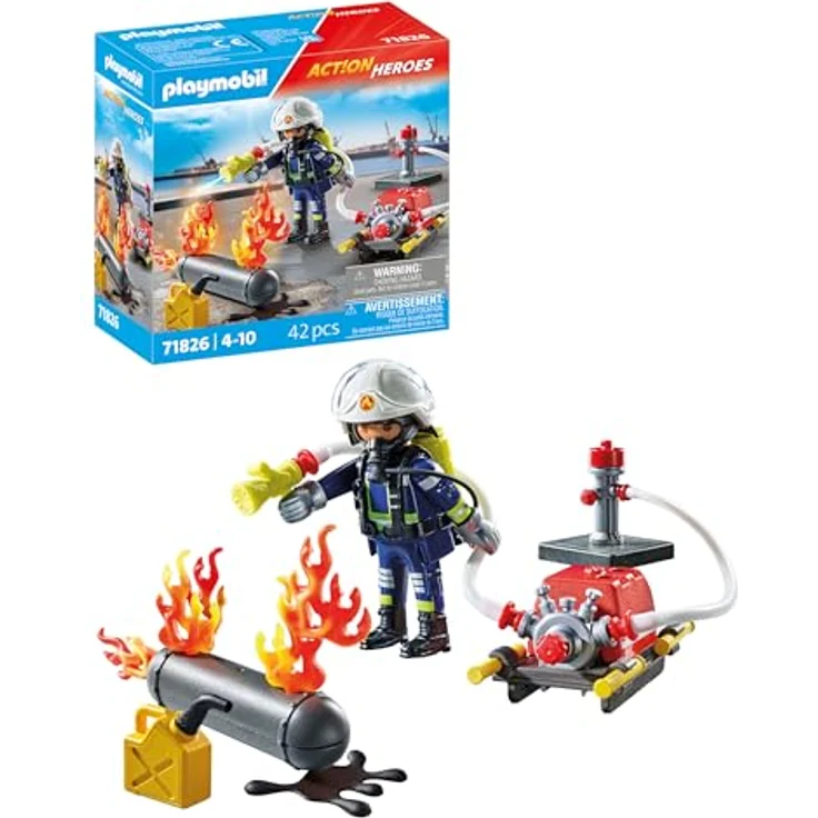 Playmobil® 71826 - Löschung eines Gastanks - Action Heroes mit Wasserpumpe und Hydrantenanschluss – Bild 2