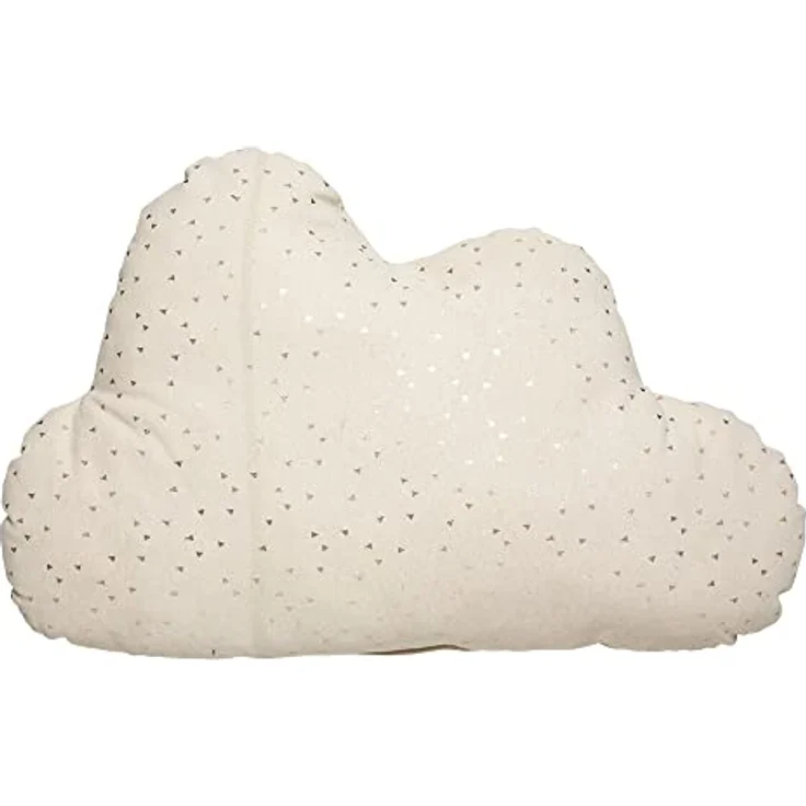 Atmosphera for kids Wolkenkissen, beige, aus Baumwolle, 28x45 cm, dekoratives Kinderzimmerkissen – Bild 4