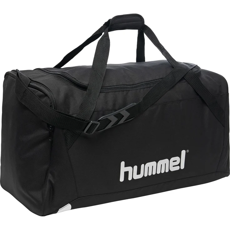 hummel Sporttasche Core, Black, 31l Volumen, Markenlogo, verstellbarer Schulterriemen – Bild 1