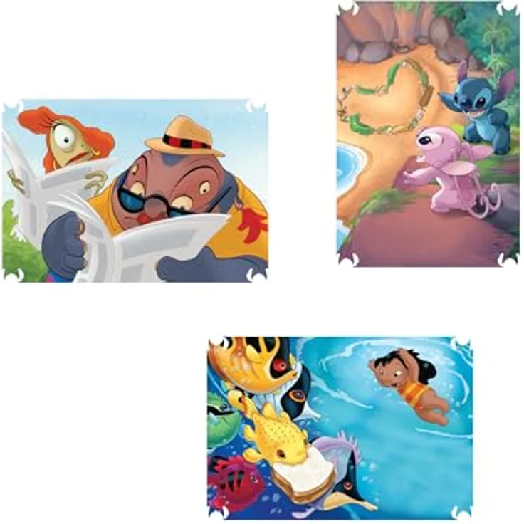 Panini Mein Super-Scrapbook-Album mit 3 Taschen und 45 Stickern, bunte Stitch-Kollektion, inkl. Postkarten und Lesezeichen – Bild 6