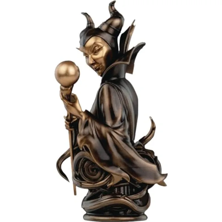 Beast Kingdom Disney Villains Series PVC-Büste Maleficent, 16 cm, antiker Bronzeton
