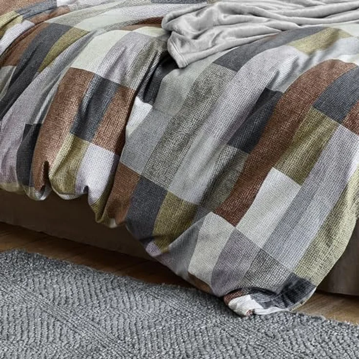 Irisette Edel-Feinbiber Bettwäsche Koala Kupfer 8534 135x200cm + 80x80cm - Kuschelig weich, mit Qualitätsreißverschluss – Bild 4