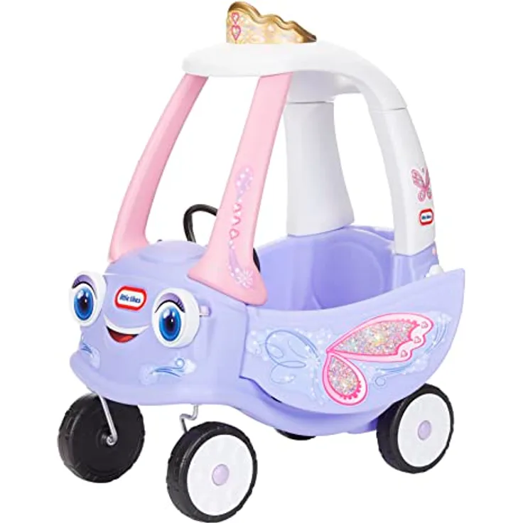 Little Tikes Cozy Coupe, Rutschauto im Feen-Design für fantasievolles Spielvergnügen