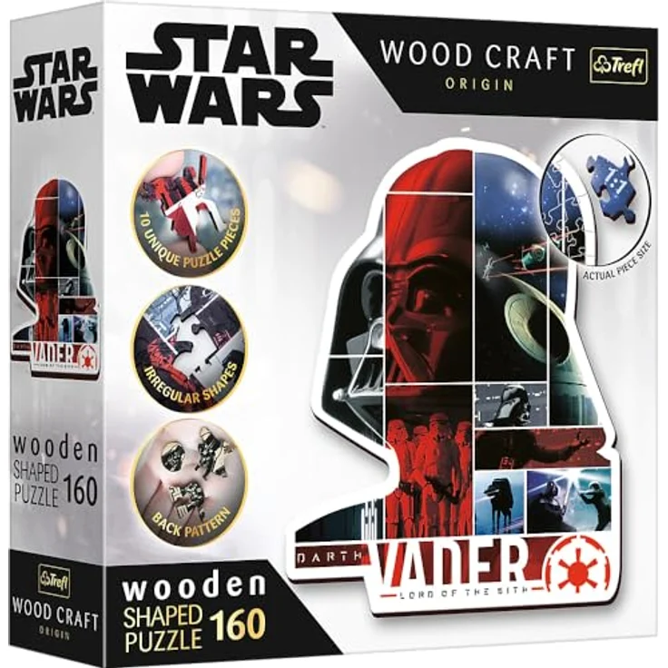Trefl 20190 Woodcraft Star Wars Konturenpuzzle aus Holz, Mehrfarbig, M – Bild 1