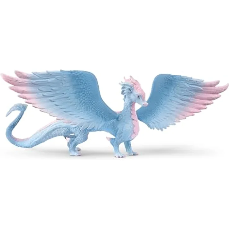 SCHLEICH 70833 Kristalldrache, ab 5 Jahren, BAYALA - Spielfigur, 23 x 23 x 11 cm, Blau - Winddrache mit beeindruckender Kristallsammlung