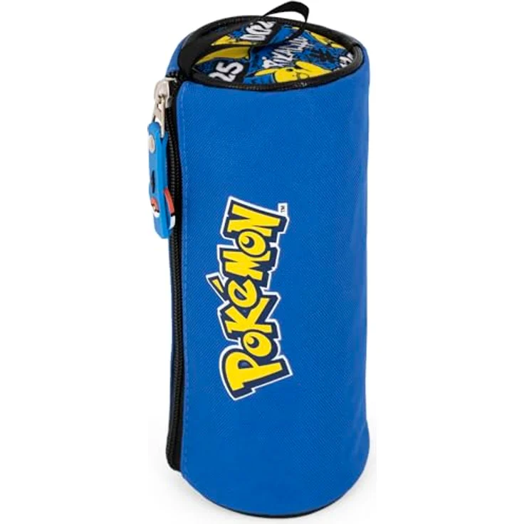 Clondo Schlampermäppchen Jungen für Pokemon Fan, rundes Federmäppchen aus 600D Polyester (21x8 cm), robuster Reißverschluss, ideales Schulzubehör für 6-12 Jahre – Bild 5