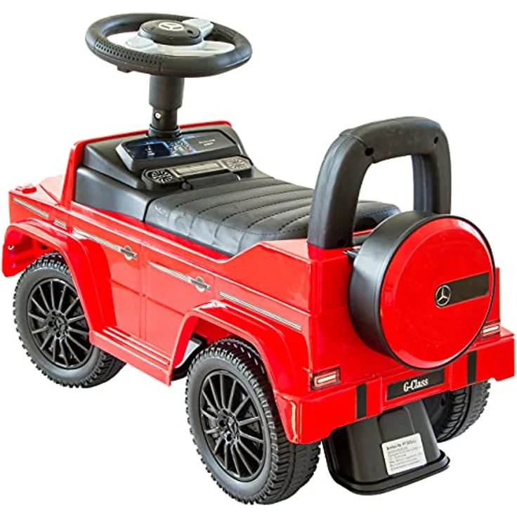 NATIV Rutscherauto Mercedes G350d, Babyrutscher mit leisen Kunststoffrädern, Kinderfahrzeug, Rutschauto – Bild 3
