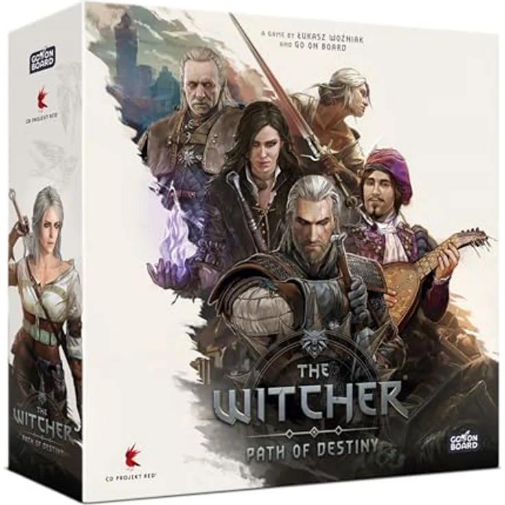 Go On Board The Witcher Path of Destiny Deluxe Edition, 1-5 Spieler Tableau-Building Kartenspiel mit innovativen Geschichten und strategischen Deck-Building-Mechaniken, ab 14 Jahren – Bild 1