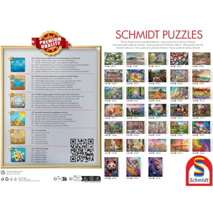 Schmidt Spiele Puzzle 59482 59482-Dörfchen am Leuchtturm, Thomas Kinkade, 3.000 Teile, bunt – Bild 4