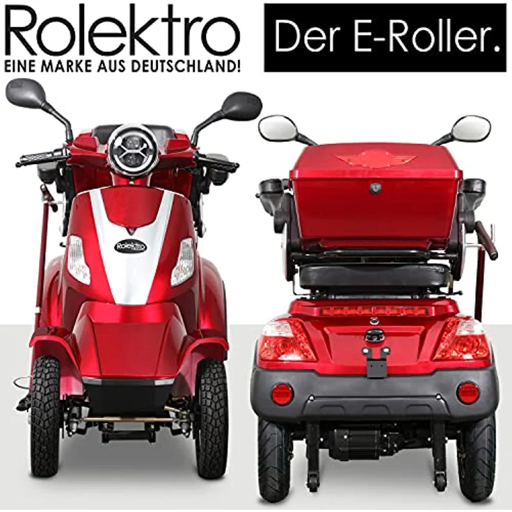 Rolektro E-Quad 15 V.2-15 km/h Elektromobil 4-Rad - Seniorenmobil mit 50 km Reichweite - 1000W E-Mobil mit Zulassung – Bild 3