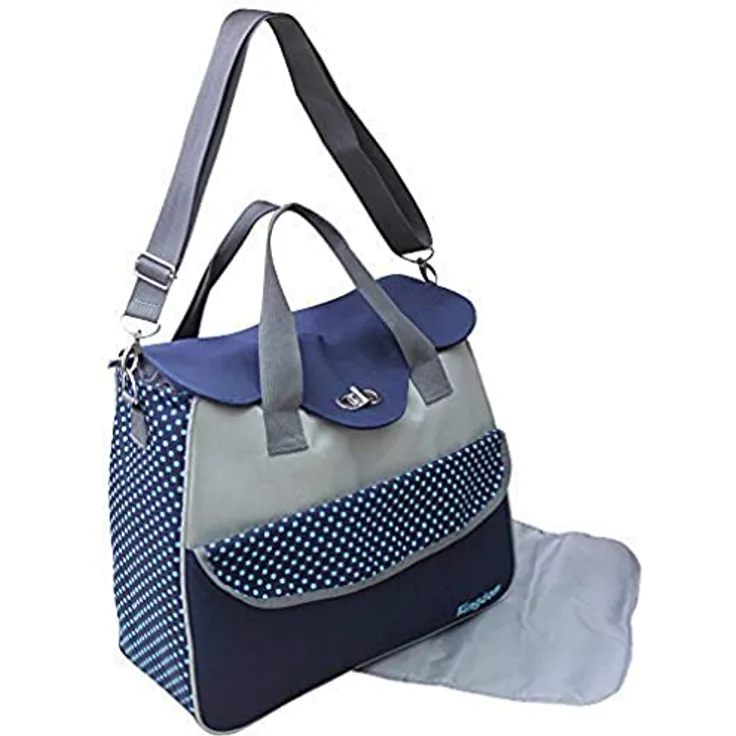 GMMH 2 tlg Baby Farbe blau Wickeltasche Pflegetasche Windeltasche Babytasche Reise Farbauswahl