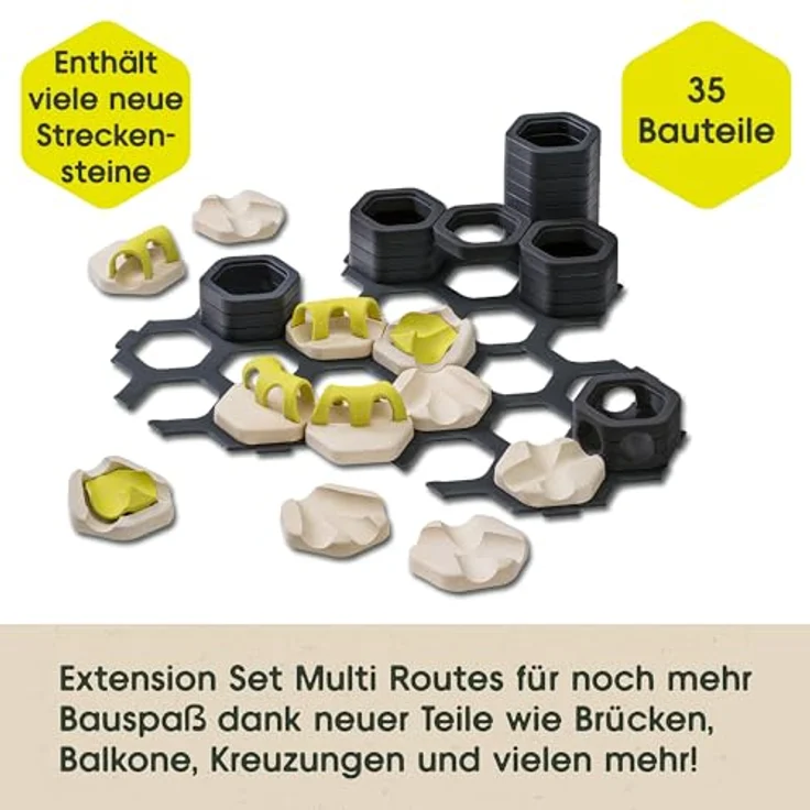 Ravensburger GraviTrax Junior Extension Multi Routes - Erweiterbare Kugelbahn für Kinder, Murmelbahn aus nachwachsenden Rohstoffen, Konstruktionsspielzeug ab 3 Jahren – Bild 2