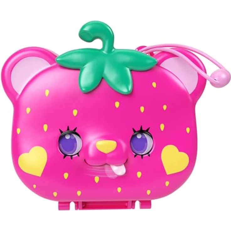 Mattel POP Erdbeer-Schatulle, Sammelfigur mit Garten-Spielplatz, 2 Puppen und 12 Accessoires – Bild 4