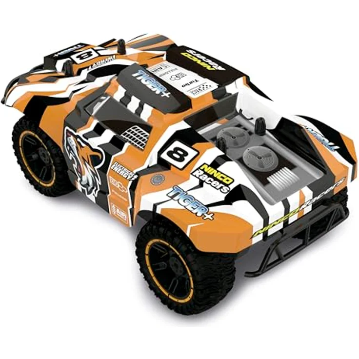 Ninco Tiger+, Ferngesteuertes Monster Truck Auto mit 2,4-GHz-Sender, 15 km/h, Maßstab 1:18, ab 6 Jahren (NH93202) – Bild 2