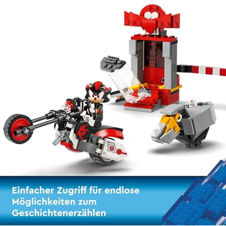 LEGO Sonic The Hedgehog Shadow The Hedgehog Flucht, Set mit Motorrad-Spielzeug und Figuren aus dem Videospiel, Geschenk für Gamer und Fans ab 8 Jahren, Fanartikel für Jungs und Mädchen 76995 – Bild 5