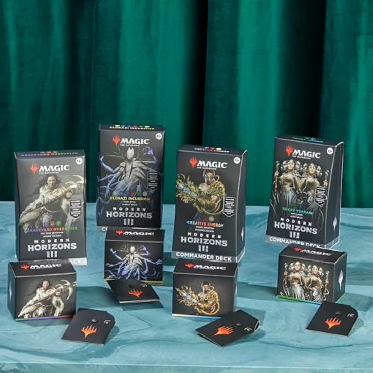 Wizards of the Coast Magic: The Gathering Commander: Modern Horizons 3 Deck Set, 4 spielbereite Decks mit 100 Karten, inkl. traditionelle Foil-Legenden, Sammler-Booster und Strategieeinlage – Bild 2