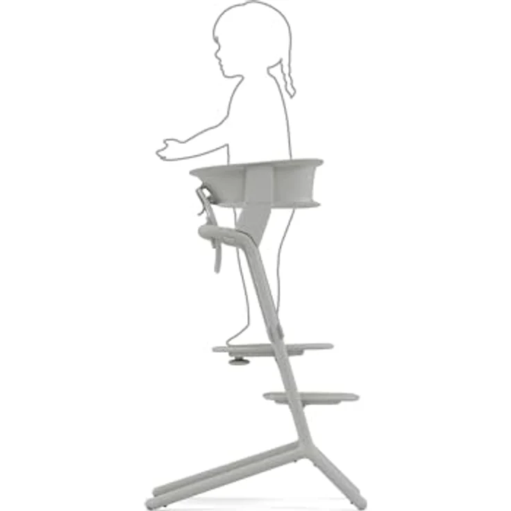 Cybex Lemo Learning Tower Set, Lernturm-Aufsatz für Lemo Hochstuhl, Suede Grey – Bild 3