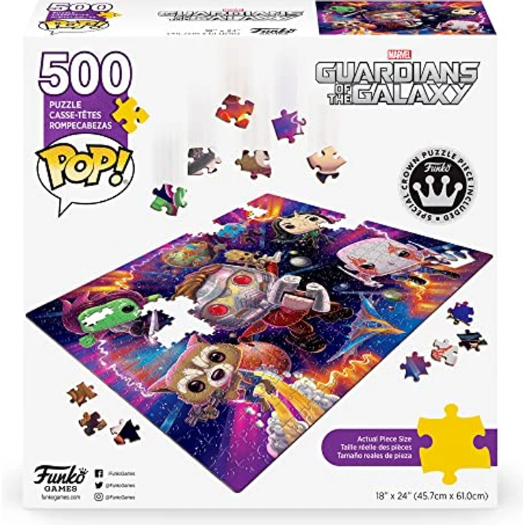 Funko POP! Puzzle - Marvel Guardians of The Galaxy - 500 Teile - 45.7cm x 61 cm - Englisch – Bild 2