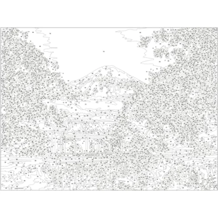 Ravensburger Malen nach Zahlen 20177 – Japanese Cherry Blossom – ab 14 Jahren - Preisvergleich – Bild 4