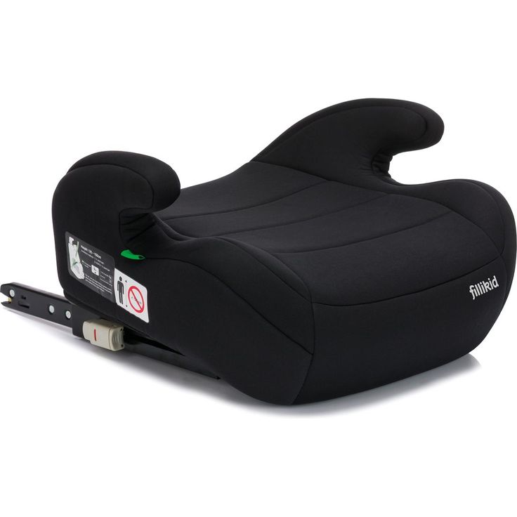 Fillikid Auto-Kindersitzerhöhung Flow Fix i-Size, für Kinder von 125 cm bis 150 cm mit ISOFIX-Halterung, Schwarz