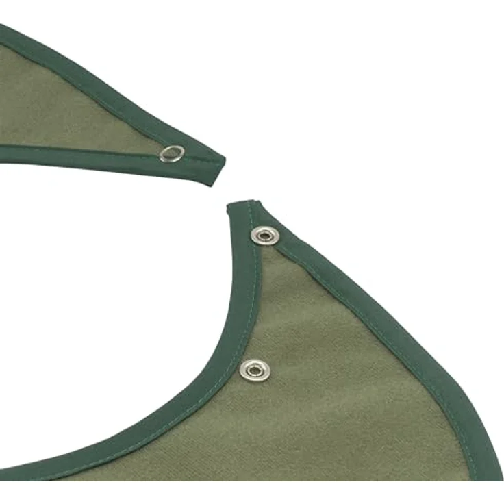 Sensalou Wasserdichtes Lätzchen für Erwachsene, 90x45 cm, mit Druckknopf, saugfähigem Frottee und TPU-Rückseite, waschbar bis 95 °C – Bild 2