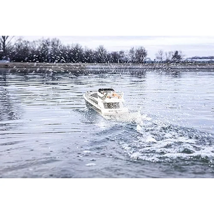 Carson 500108045 Speed Yacht 2.4G 100% RTR - Ferngesteuertes Boot, RC Boot, Ferngesteuertes Boot für Kinder und Erwachsene, inklusive Fernsteuerung – Bild 5
