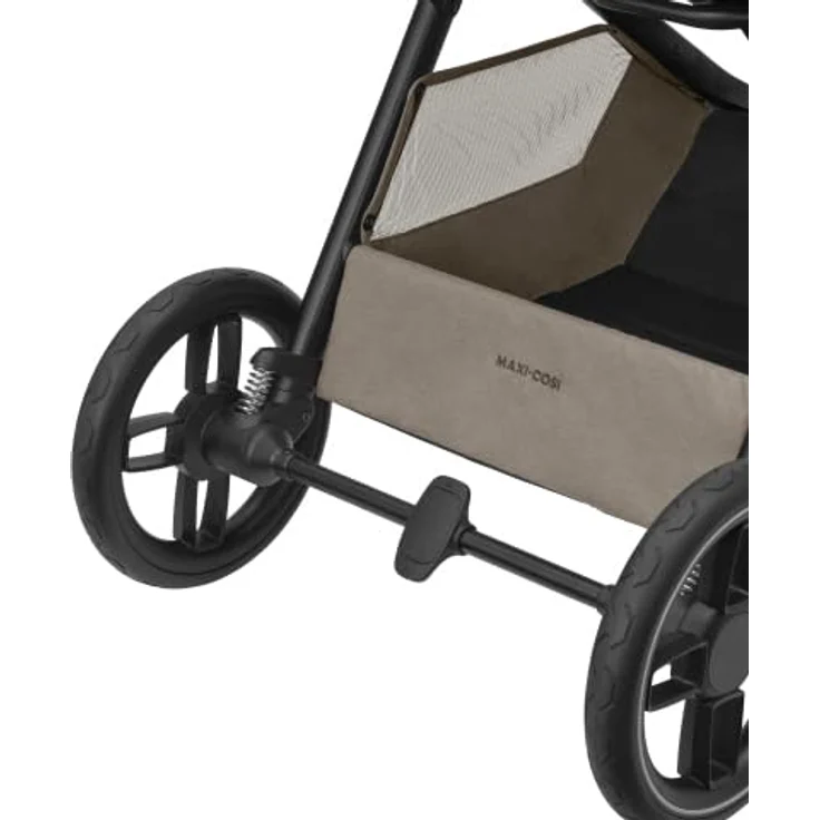 Maxi-Cosi Oxford Baby Kinderwagen, 0–4 Jahre, 0–22 kg, kompakt zusammenklappbar, sanfte Federung, 3 Liegepositionen, 10 kg Aufbewahrungskorb, Twillic Truffle – Bild 4
