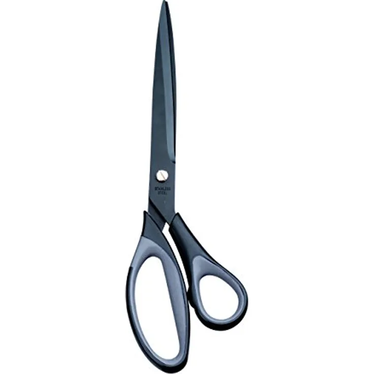 MAUL Universalschere 254mm, Bastelschere mit gummierter Griffzone, schwarz