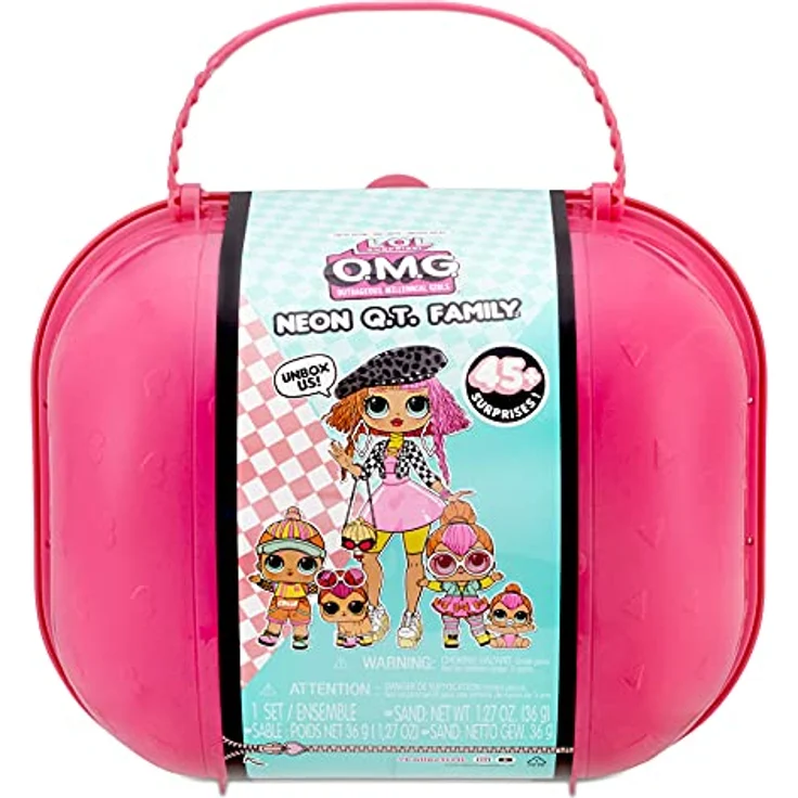 LOL Surprise Exclusive OMG D. J. Family Pack - 45+ Überraschungen inkl. limitierter Modepuppe und Haustier - mit Outfits, Accessoires und Aufbewahrungskoffer - Farbwechsel - Für Kinder ab 4 Jahren – Bild 3