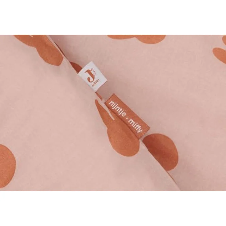Jollein Kinderbettwäsche - Miffy Shadow, Wild Rose - 100x140cm - 100% Baumwolle - Oeko-TEX Zertifiziert - Babybettwäsche mit Kissenbezug – Bild 2