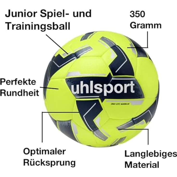 Uhlsport Kinderfußball 350 Lite Addglue, leichter Spielball für Kinder – Bild 2