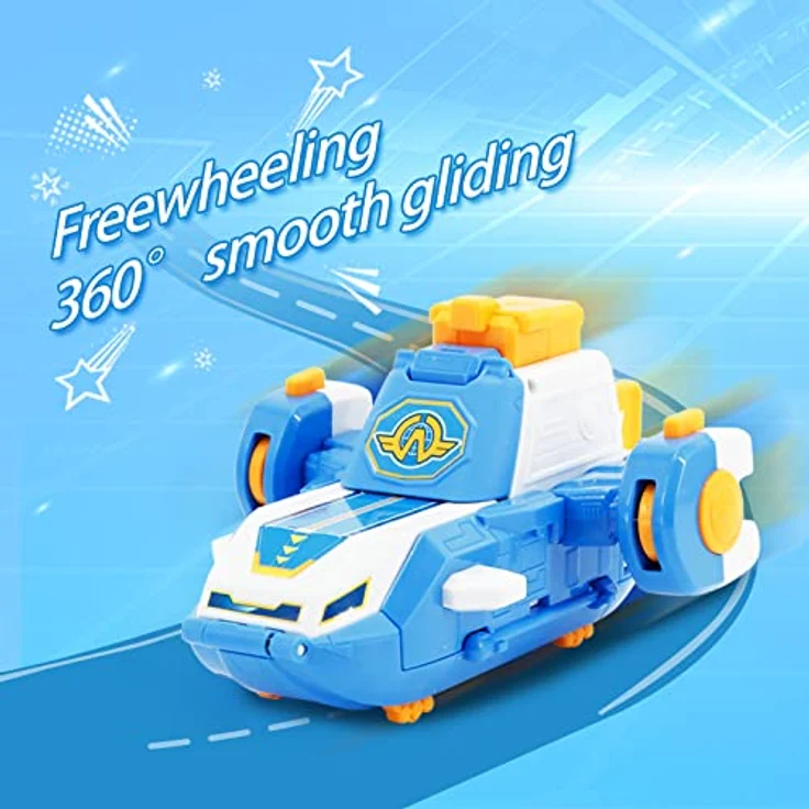 Super Wings World Flugzeuge Spielset, 2 Zoll Jett Transforming Flugzeug mit verschiebbarer Landebahn, Lichteffekten und Sounds, für Kinder ab 3 Jahren – Bild 2