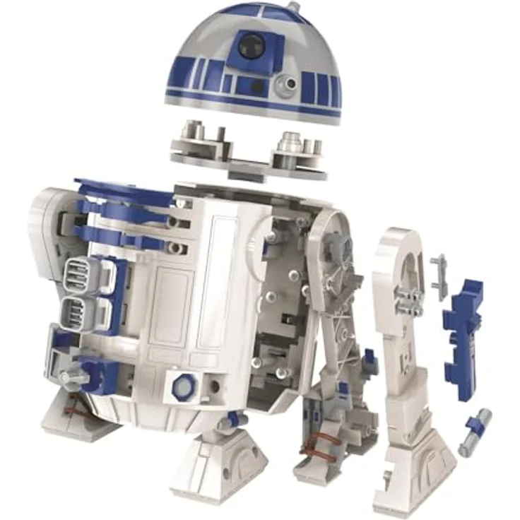 Clementoni R2-D2 Roboter – Star Wars inspirierter baubarer Roboter mit LED-Lichtern, Geräuschen und Codier-App für Kinder ab 8 Jahren – Bild 3
