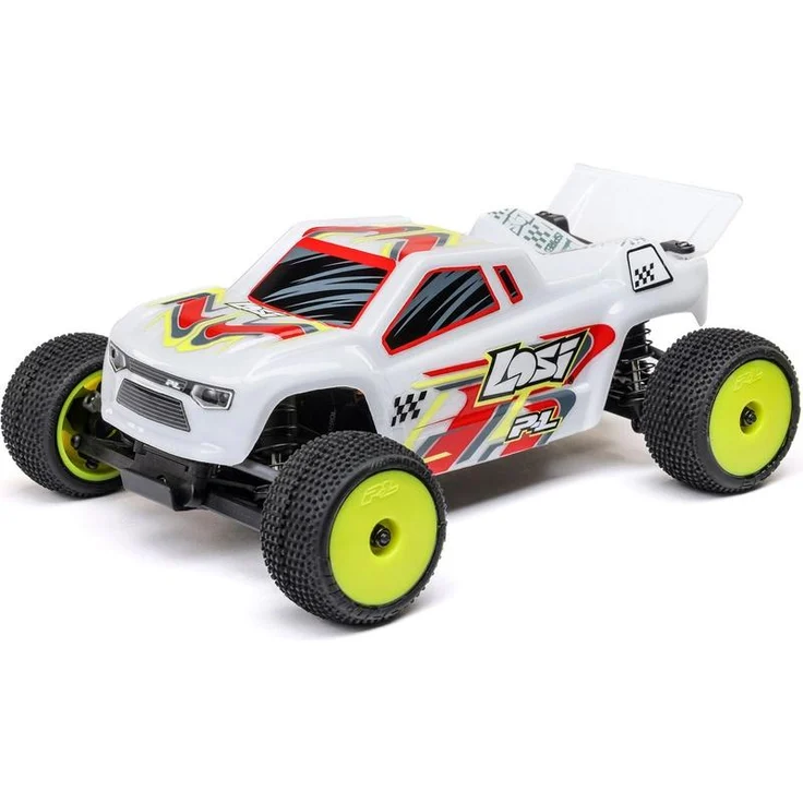 Losi Micro-T 2S 1:28 2WD RTR Stadium Truck, Hochgeschwindigkeits-Geländewagen mit Aluminium-Chassis, 20,9 km/h, 25 Minuten Fahrzeit