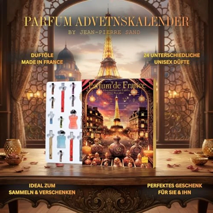 Jean-Pierre Sand Unisex Adventskalender 2025, Parfum de France Orient mit 24 Duftüberraschungen, 153 ml Gesamtinhalt – Bild 4