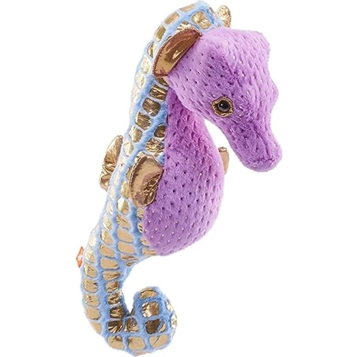 Wild Republic Foilkins Lila Seepferdchen, Stofftier, 30 cm, Plüsch mit recycelter Füllung, Violetter Seepferd