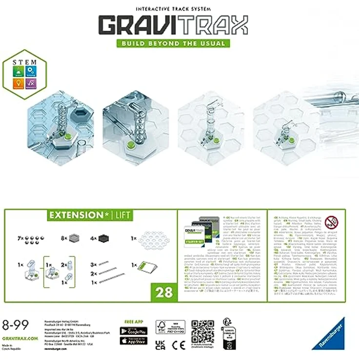Ravensburger GraviTrax Extension Lift - Zubehör für das Kugelbahnsystem. Kombinierbar mit allen GraviTrax Produktlinien, Starter-Sets, Extensions und Elements, Konstruktionsspielzeug ab 8 Jahren – Bild 3