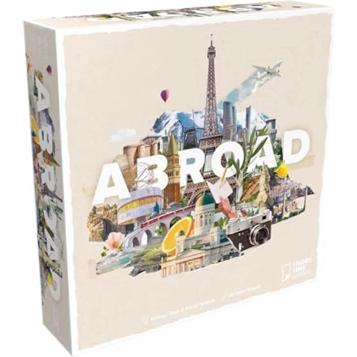 Asmodée Abroad, strategisches Reisespiel über Europa mit 28 Reisezielen und interaktivem Karten-Tableau-Builder – Bild 1
