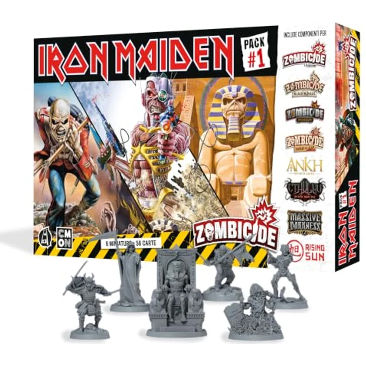 Asmodee Zombicide 2. Ed - Iron Maiden Pack 1, Erweiterung mit 6 Miniaturen und 58 Karten – Bild 3