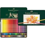Faber-Castell Polychromos Künstlerfarbstifte, 120er Set im Metalletui, hohe Farbsättigung und Lichtbeständigkeit