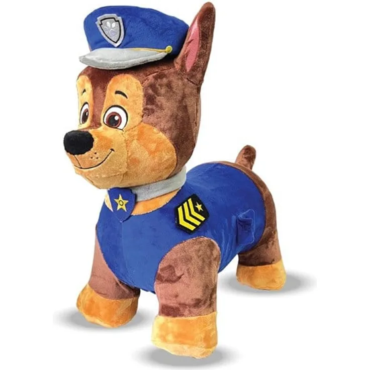 Diamant Paw Patrol Jumpy Chase, weicher Sprunghund für Kinder ab 3 Jahren mit Polizei-Design, aktiv spielend motorische Fähigkeiten fördern