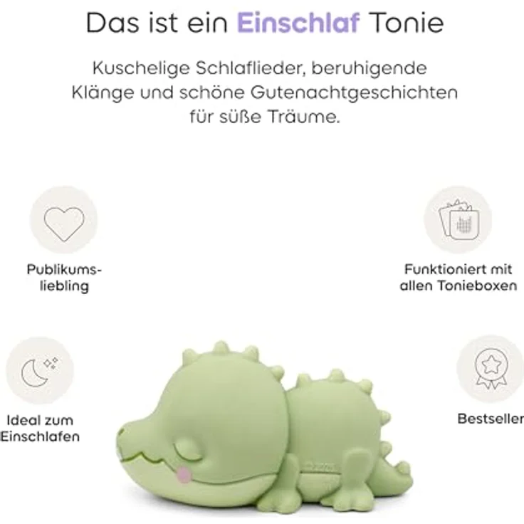 tonies Hörfigur Schlummerbande – Schlummerkrokodil, Gutenachtgeschichte aus dem Schlummerdschungel, Einschlafhilfe für Kinder ab 1 Jahr, Spielzeit ca. 48 Minuten – Bild 2