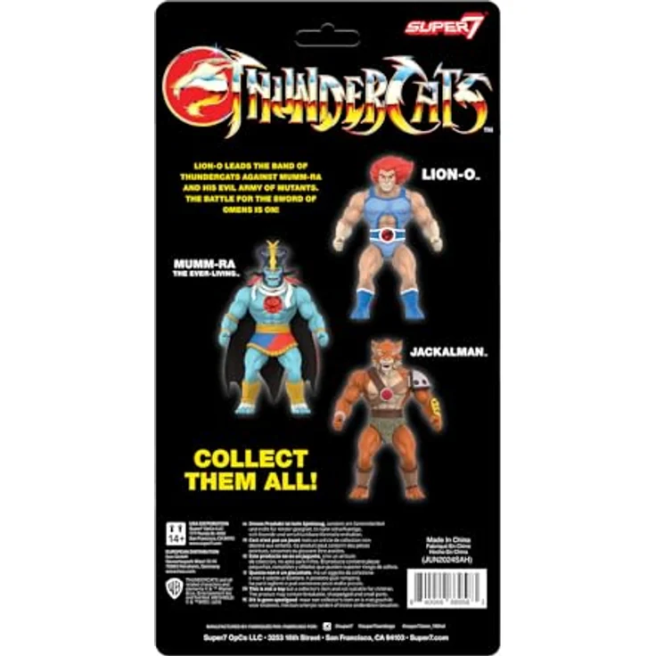 Super7 Thundercats Vintage Collection Actionfigur Wave 1 Lion-O, 14 cm mit Zubehör in Fensterbox – Bild 3