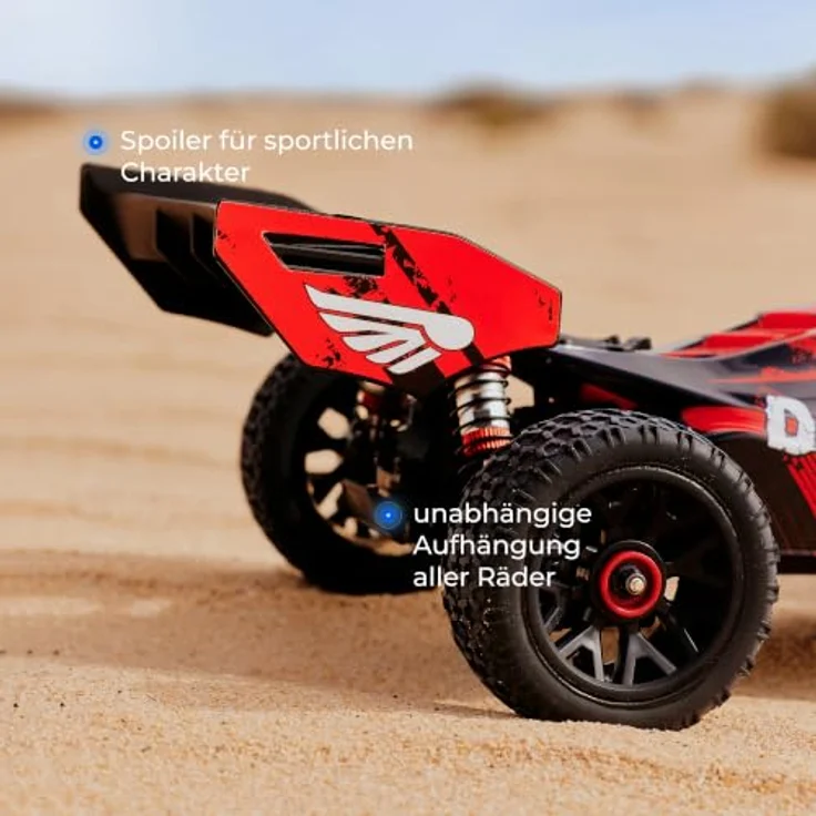 Overmax X-Atrox RC Auto 1:14 4WD Offroad Stadium Truck, Höchstgeschwindigkeit bis 50 km/h, Li-Po 1800 mAh, RTR, multifunktionaler Controller – Bild 4