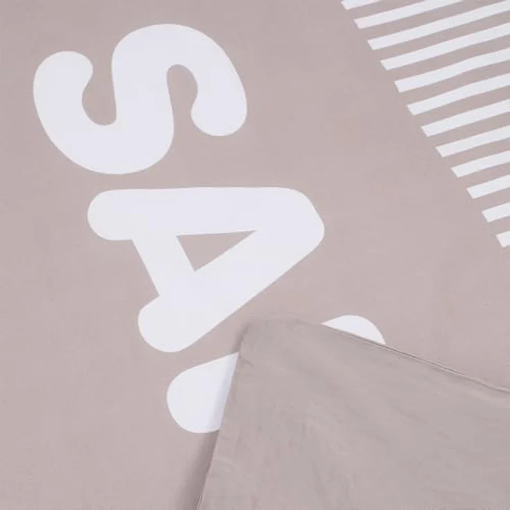 Sansibar Bettwäsche Set Ocean Breeze (2-TLG), hochwertiger Digitaldruck, hautfreundlich, verdeckter Reißverschluss (Beige) – Bild 2