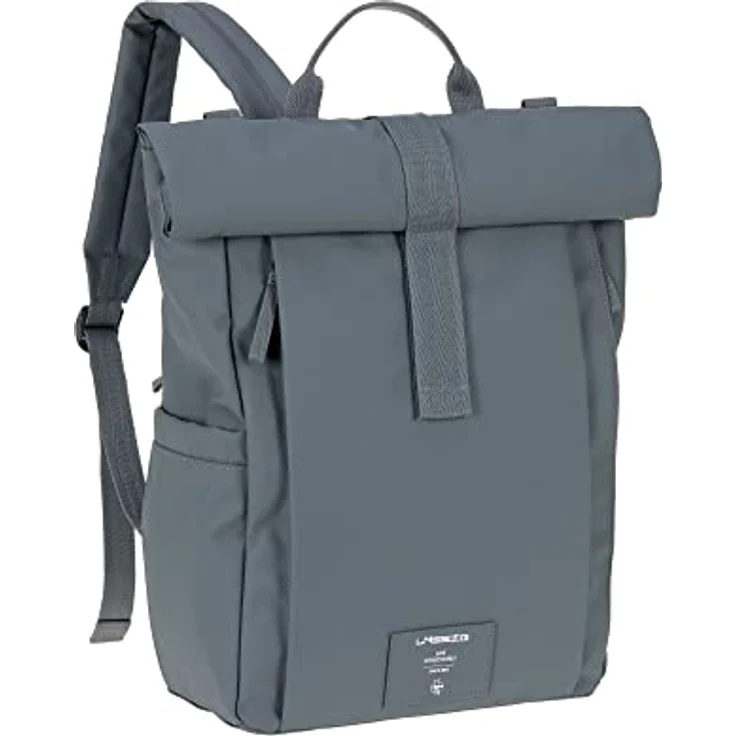 LÄSSIG Baby Wickelrucksack Wickeltasche Rolltop Backpack anthracite, nachhaltig produziert, 20 Liter Volumen – Bild 2