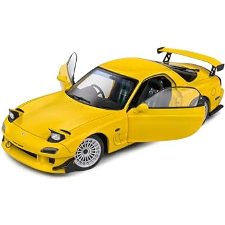 Solido 1:18 Mazda RX7 FD RS 1994, Die-Cast Modellfahrzeug in gelb, hochwertige Verarbeitung im Fensterkarton mit Kunststoffsockel – Bild 4