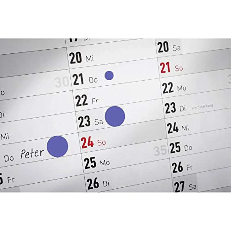 AVERY Zweckform Klebepunkte 3853, selbstklebende Punkte Ø 10,0 mm, blau, 800 St. – Bild 2